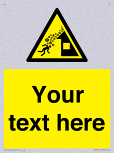 Custom warning roof avalanche